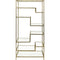 Libra Ullswater Iron Shelving Unit Aged Champagne Finish, Floating  Glass Shelves